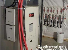 Geothermal unit with zone controls